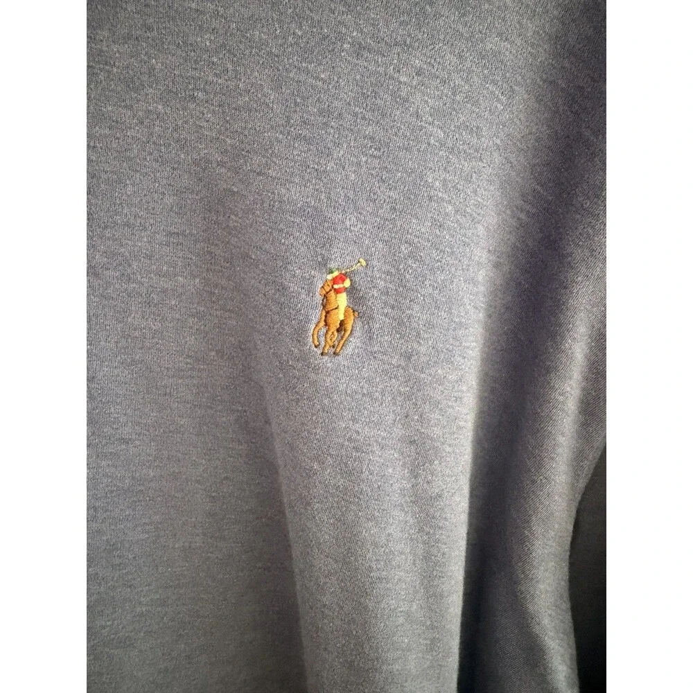 Polo Ralph Lauren Classic Fit Pima Soft Touch Blue long sleeve 100% cotton XXL